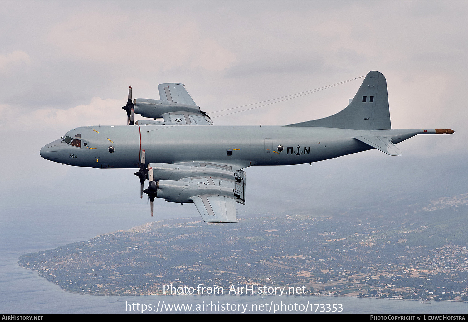 Aircraft Photo of 152744 / 744 | Lockheed P-3B-HN Orion | Greece - Navy | AirHistory.net #173353