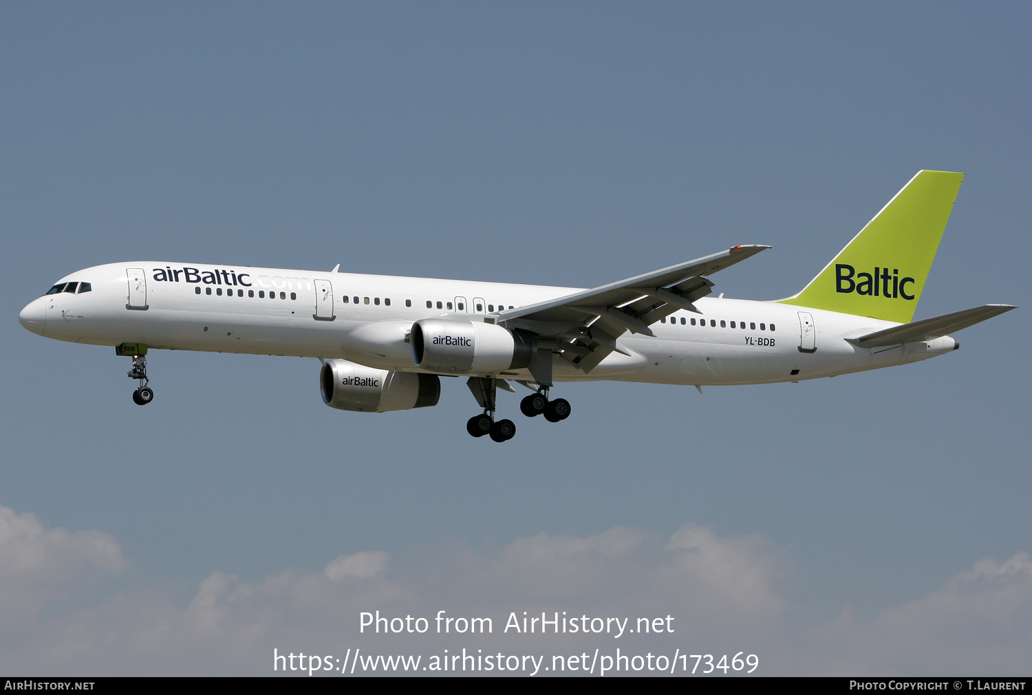 Aircraft Photo of YL-BDB | Boeing 757-256 | AirBaltic | AirHistory.net #173469