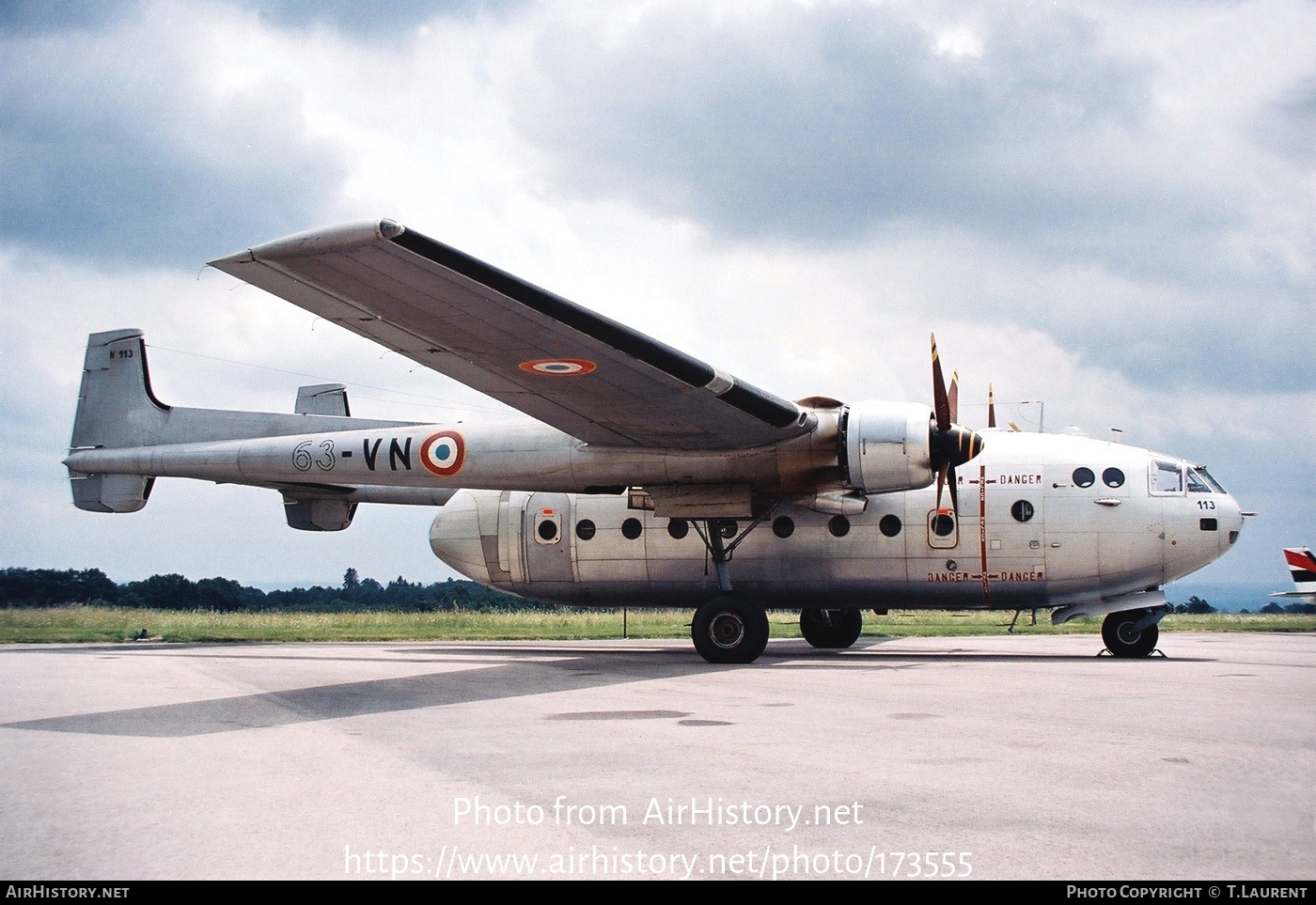 Aircraft Photo of 113 | Nord 2501F-3 Noratlas | France - Air Force | AirHistory.net #173555