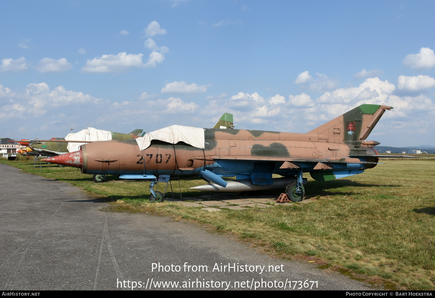 Aircraft Photo of 2707 | Mikoyan-Gurevich MiG-21MA | Slovakia - Air ...