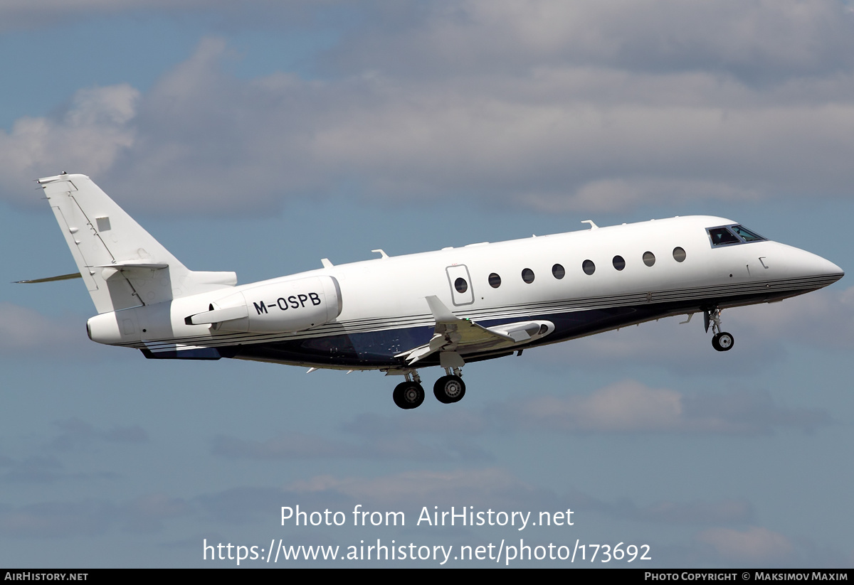 Aircraft Photo of M-OSPB | Israel Aircraft Industries Gulfstream G200 | AirHistory.net #173692