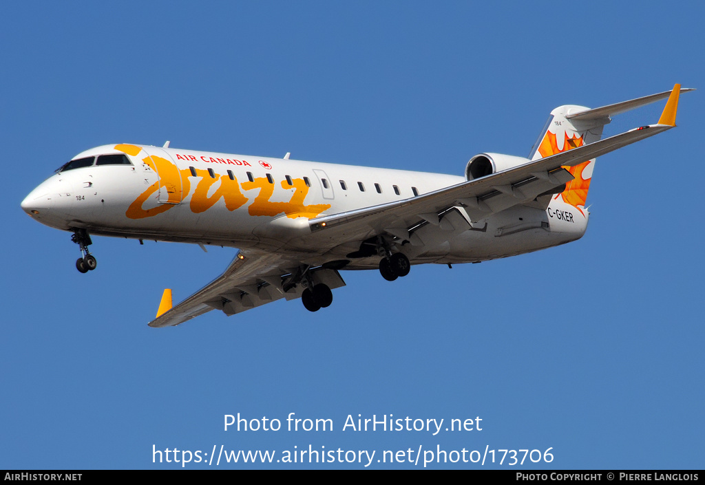 Aircraft Photo of C-GKER | Bombardier CRJ-200ER (CL-600-2B19) | Air Canada Jazz | AirHistory.net #173706