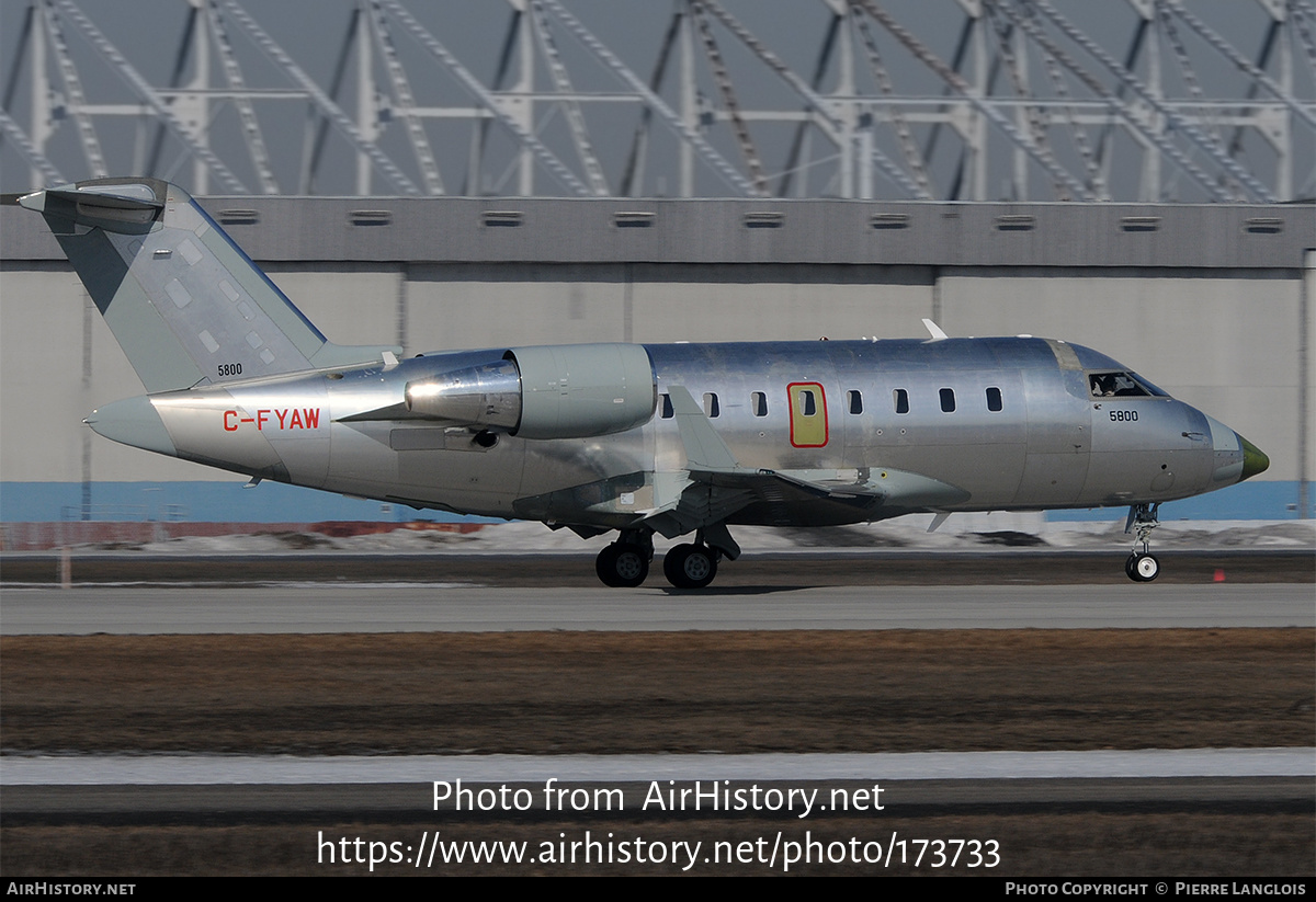 Aircraft Photo of C-FYAW | Bombardier Challenger 604 (CL-600-2B16) | AirHistory.net #173733