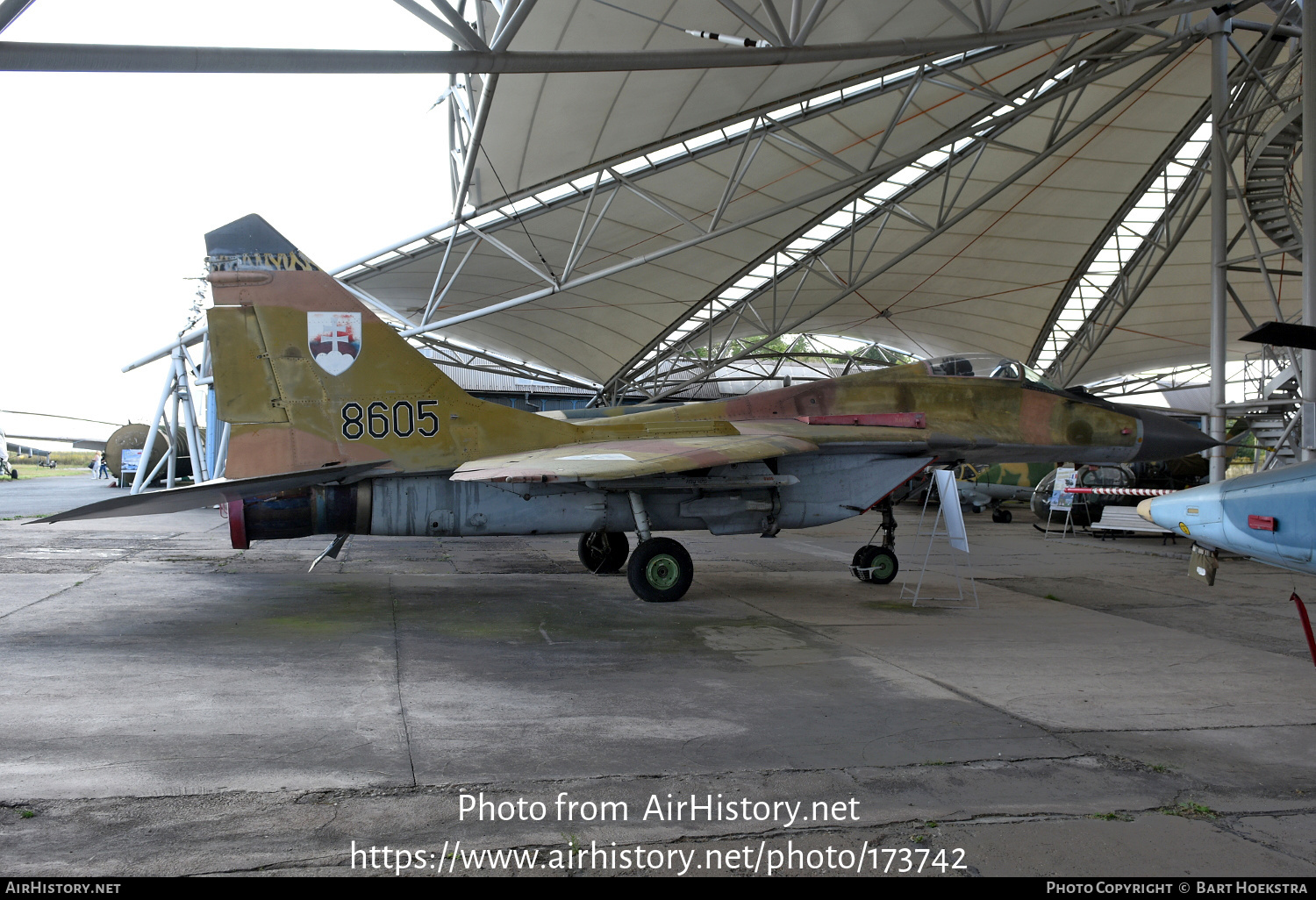 Aircraft Photo of 8605 | Mikoyan-Gurevich MiG-29A (9-12A) | Slovakia - Air Force | AirHistory.net #173742