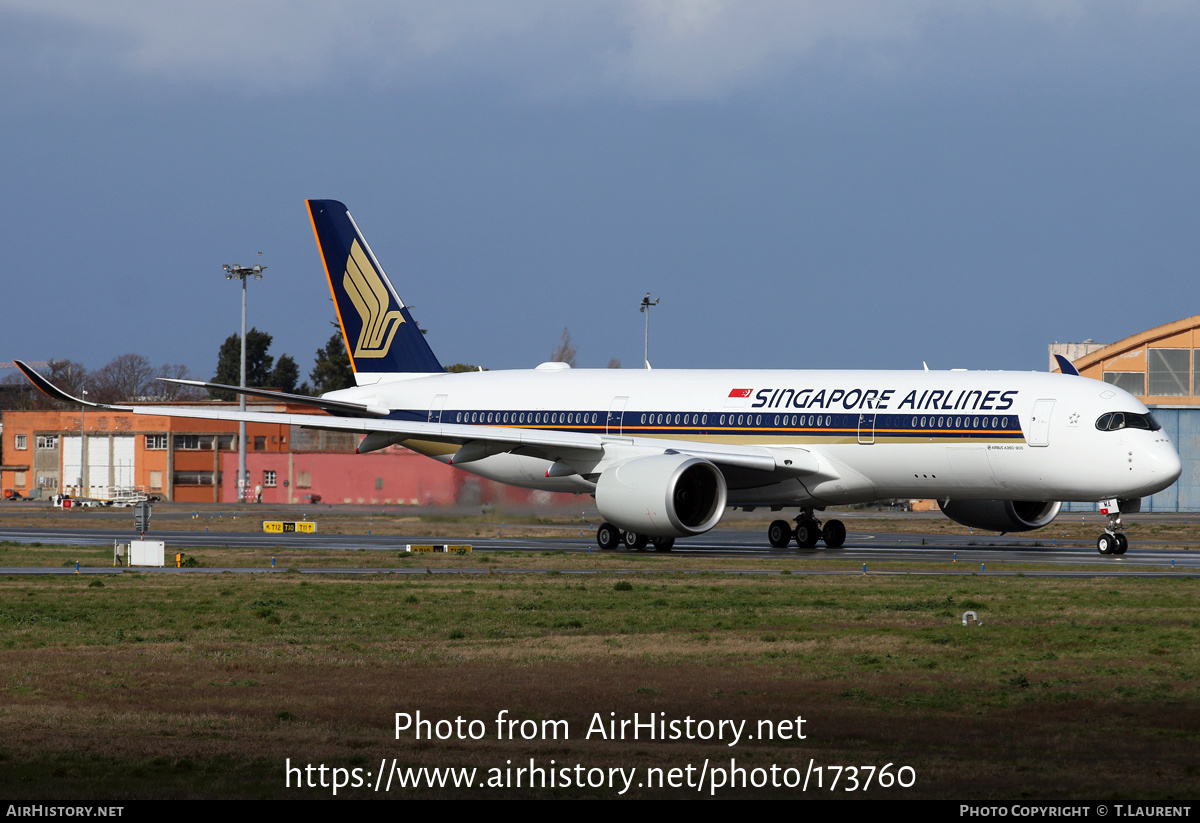 Aircraft Photo of 9V-SMA | Airbus A350-941 | Singapore Airlines | AirHistory.net #173760