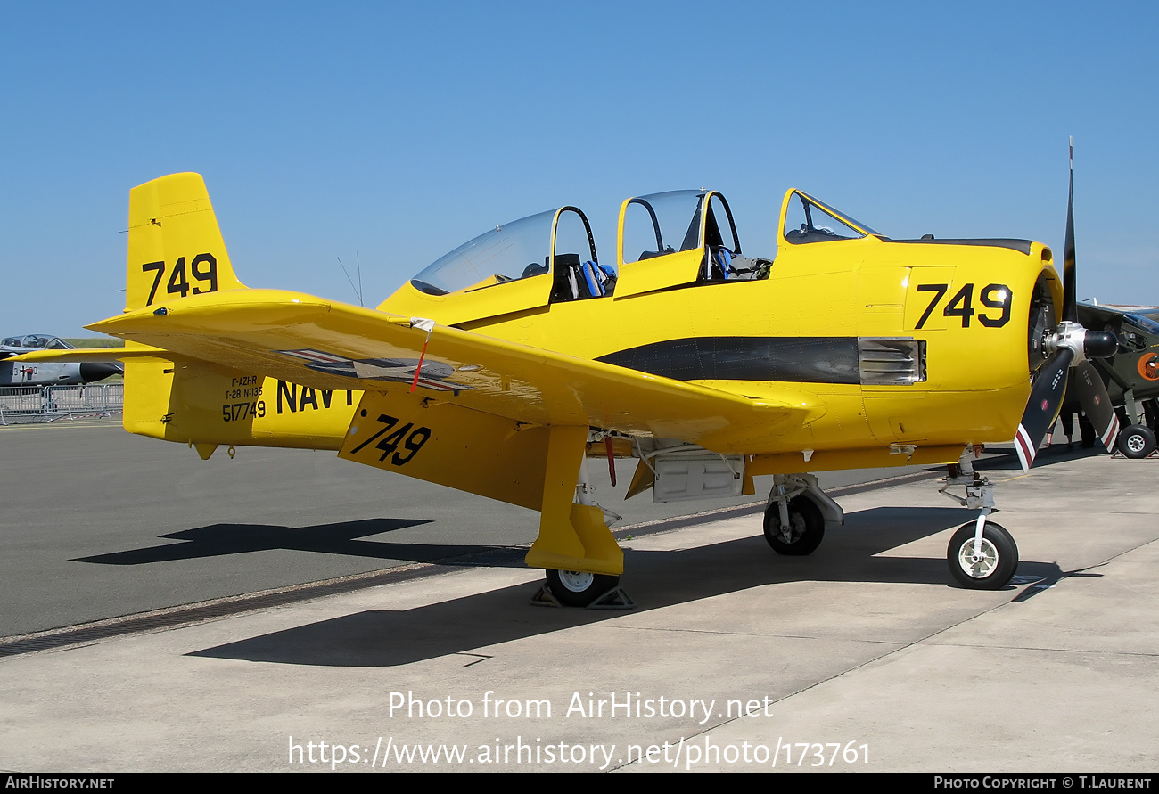 Aircraft Photo of F-AZHR | North American T-28A Fennec | USA - Navy | AirHistory.net #173761