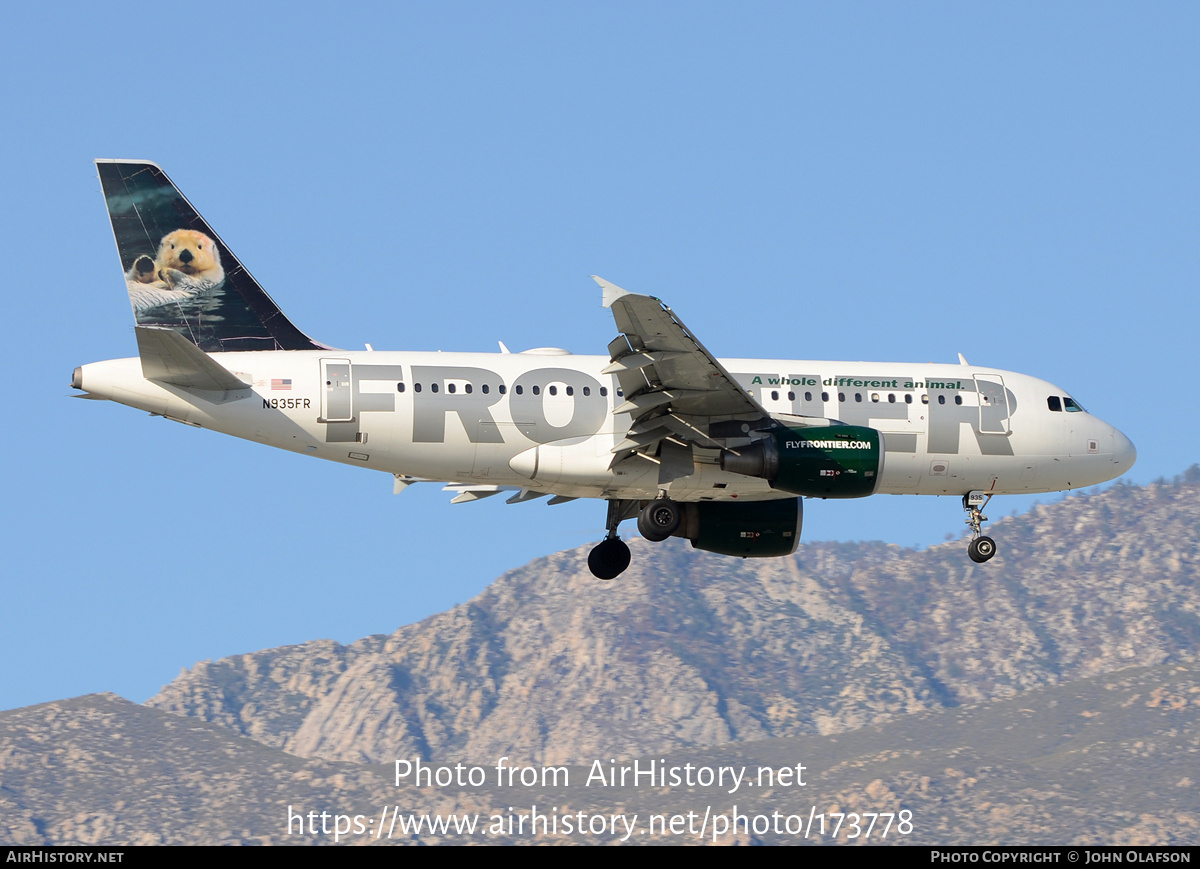 Aircraft Photo of N935FR | Airbus A319-111 | Frontier Airlines | AirHistory.net #173778