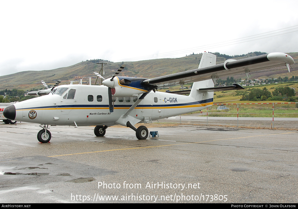 Aircraft Photo of C-GIGK | De Havilland Canada DHC-6-300 Twin Otter | North Cariboo Air | AirHistory.net #173805