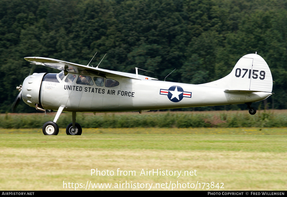 Aircraft Photo of N3458V | Cessna LC-126A (195) | USA - Air Force | AirHistory.net #173842