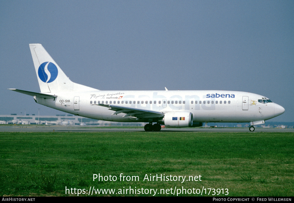 Aircraft Photo of OO-SYA | Boeing 737-329 | Sabena | AirHistory.net #173913