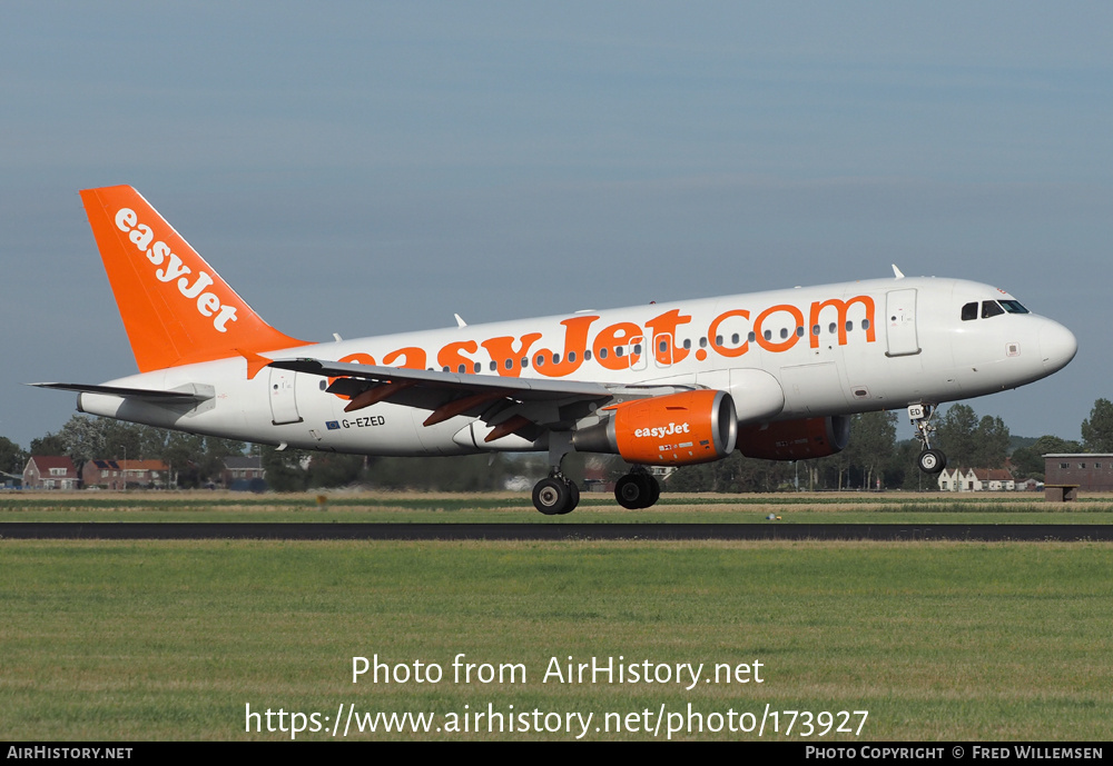 Aircraft Photo of G-EZED | Airbus A319-111 | EasyJet | AirHistory.net #173927