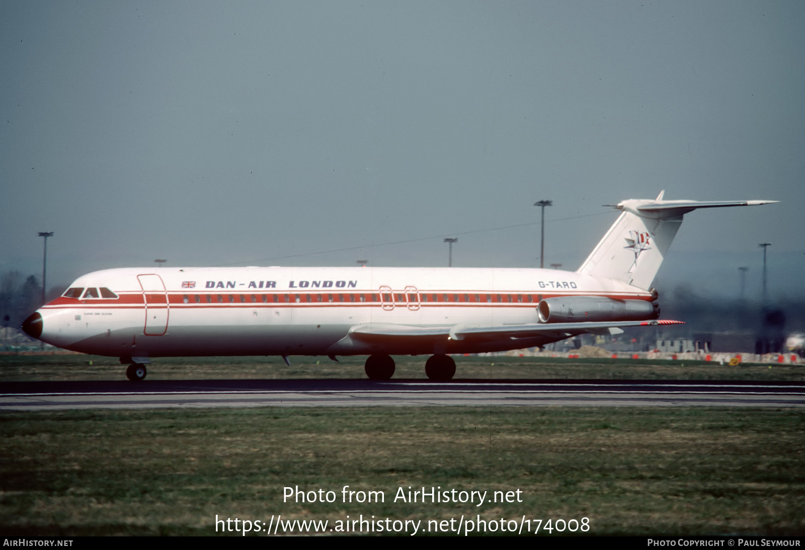 Aircraft Photo of G-TARO | British Aerospace BAC-111-525FT One-Eleven | Dan-Air London | AirHistory.net #174008