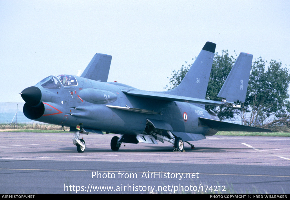 Aircraft Photo of 34 | Vought F-8E(FN) Crusader | France - Navy | AirHistory.net #174212