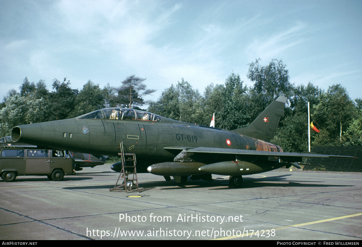 Aircraft Photo of GT-019 | North American F-100F Super Sabre | Denmark - Air Force | AirHistory.net #174238