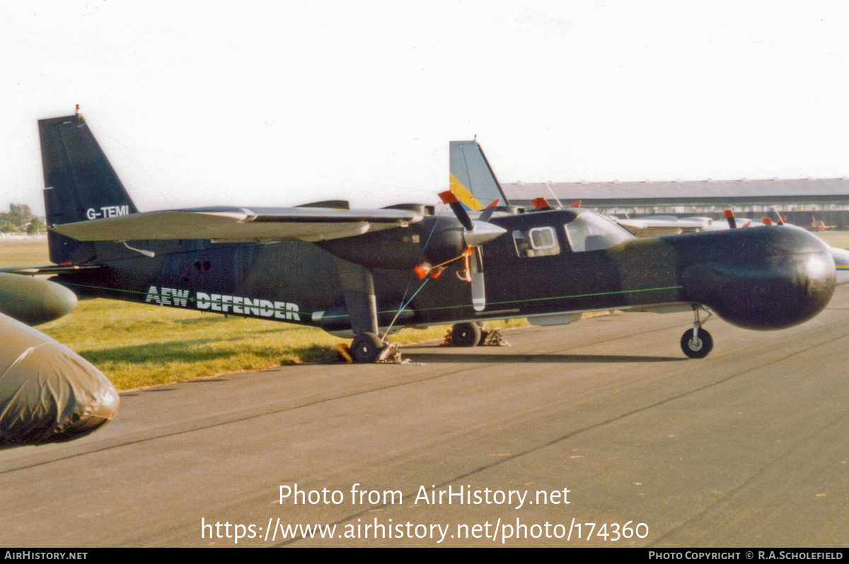 Aircraft Photo of G-TEMI | Britten-Norman BN-2T AEW Defender | Britten-Norman | AirHistory.net #174360