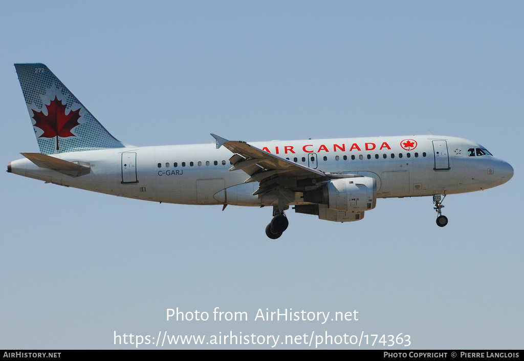 Aircraft Photo of C-GARJ | Airbus A319-114 | Air Canada | AirHistory.net #174363