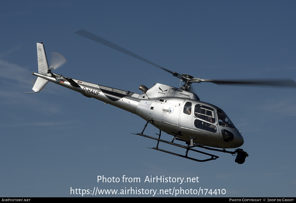 Aircraft Photo of D-HAUF | Aerospatiale AS-350B-2 Ecureuil | Meravo Helicopters | AirHistory.net #174410