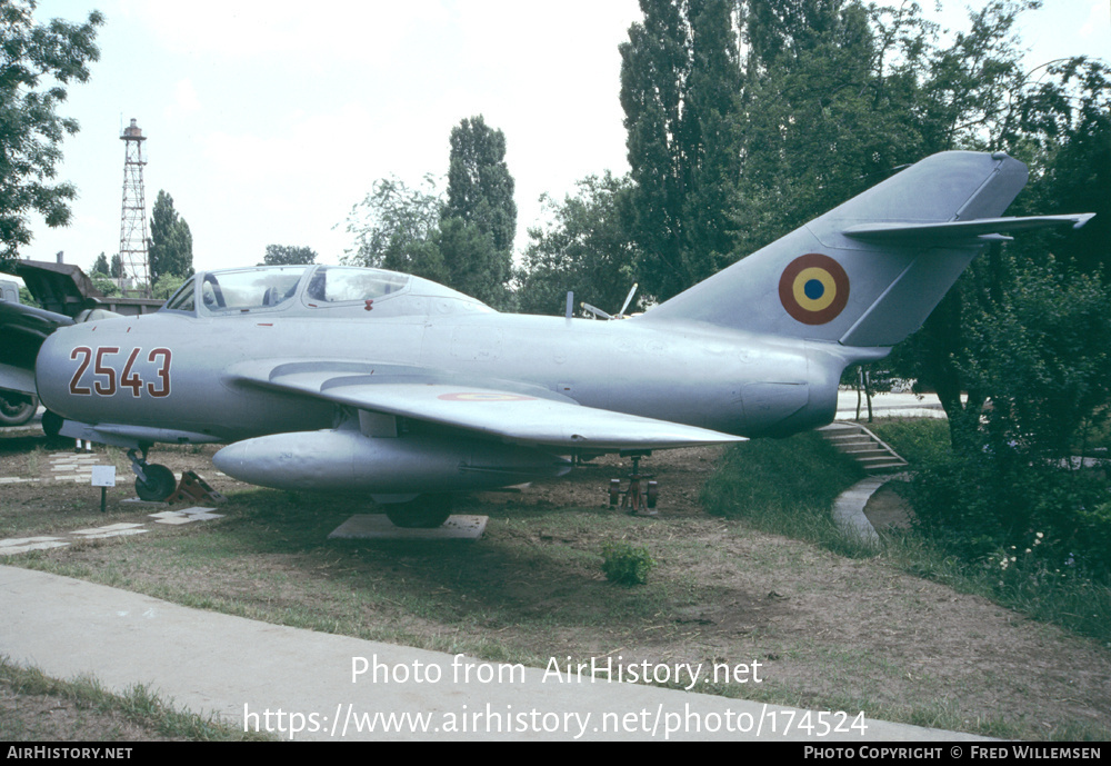 Aircraft Photo of 2543 | Mikoyan-Gurevich MiG-15UTI | Romania - Air Force | AirHistory.net #174524