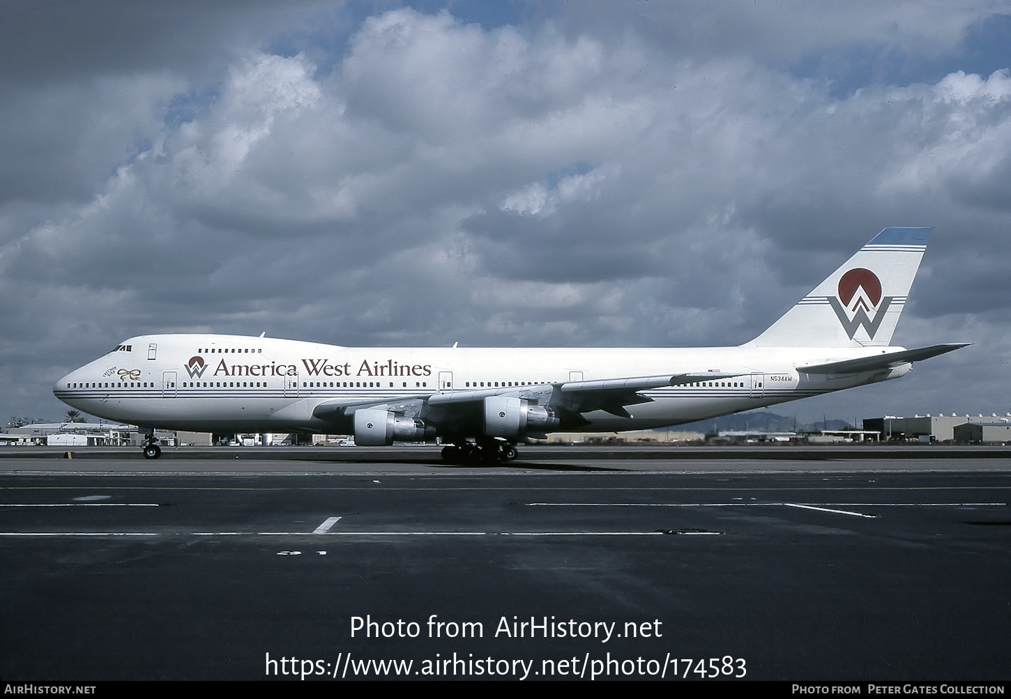 Aircraft Photo of N534AW | Boeing 747-206B | America West Airlines | AirHistory.net #174583