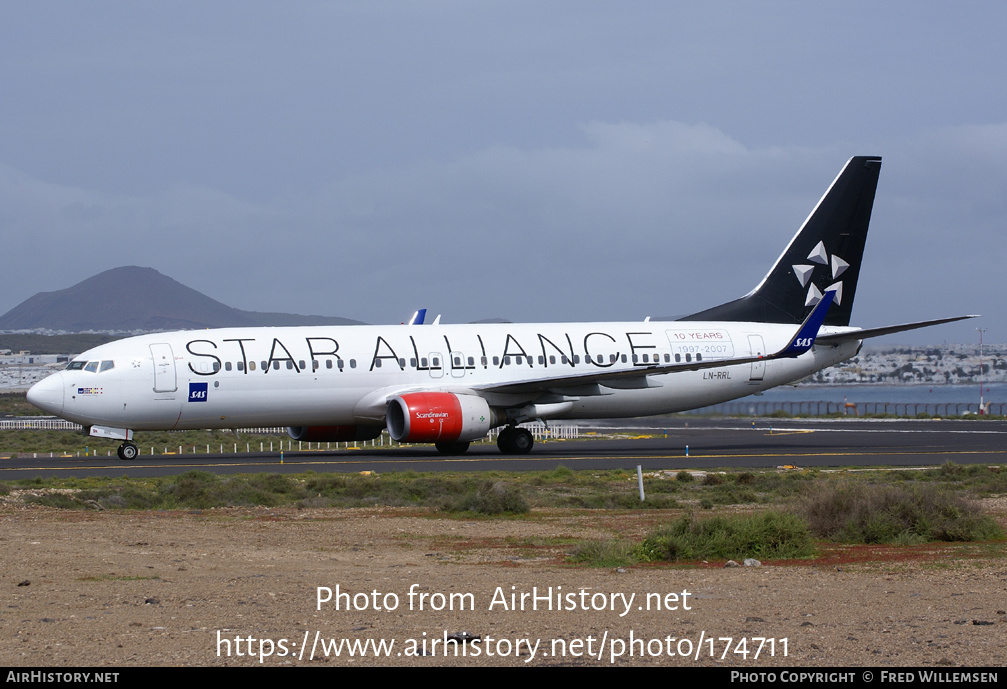 Aircraft Photo of LN-RRL | Boeing 737-883 | Scandinavian Airlines - SAS | AirHistory.net #174711