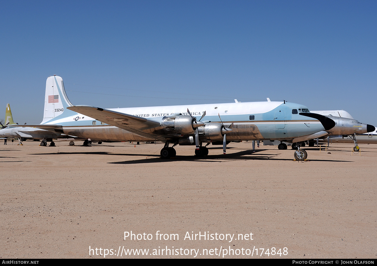 Aircraft Photo of 53-3240 / 33240 | Douglas VC-118A Liftmaster | USA - Air Force | AirHistory.net #174848