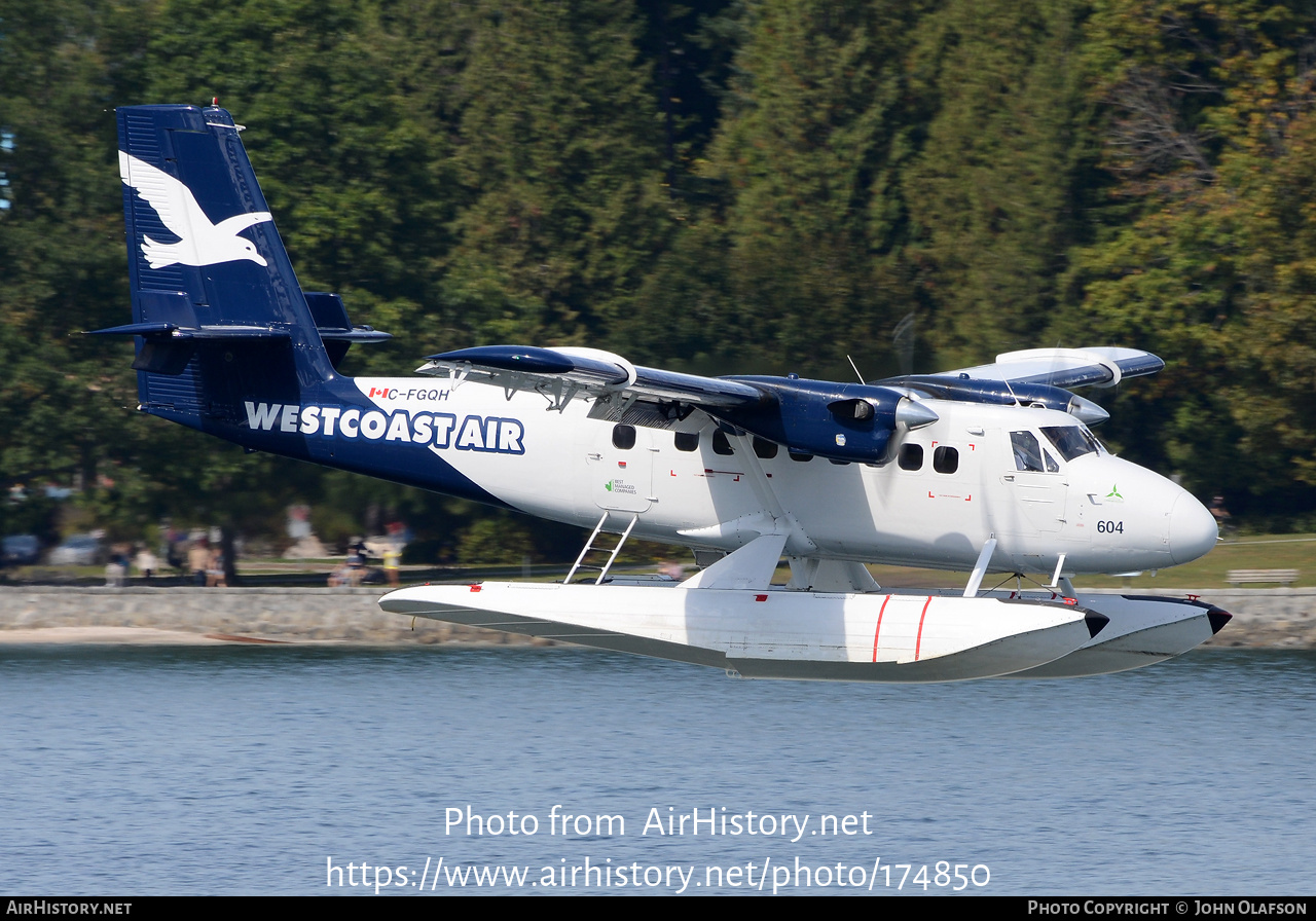 Aircraft Photo of C-FGQH | De Havilland Canada DHC-6-100 Twin Otter | West Coast Air | AirHistory.net #174850