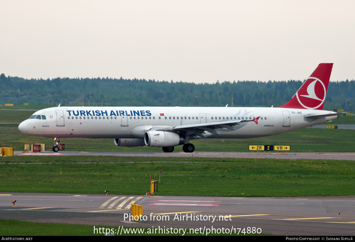 Aircraft Photo of TC-JRZ | Airbus A321-231 | Turkish Airlines | AirHistory.net #174880