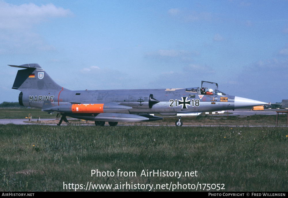 Aircraft Photo of 2118 | Lockheed RF-104G Starfighter | Germany - Navy | AirHistory.net #175052