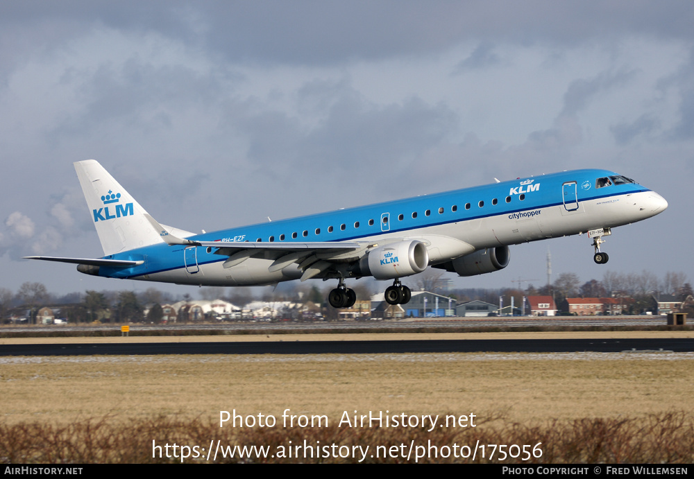 Aircraft Photo of PH-EZF | Embraer 190STD (ERJ-190-100STD) | KLM Cityhopper | AirHistory.net #175056