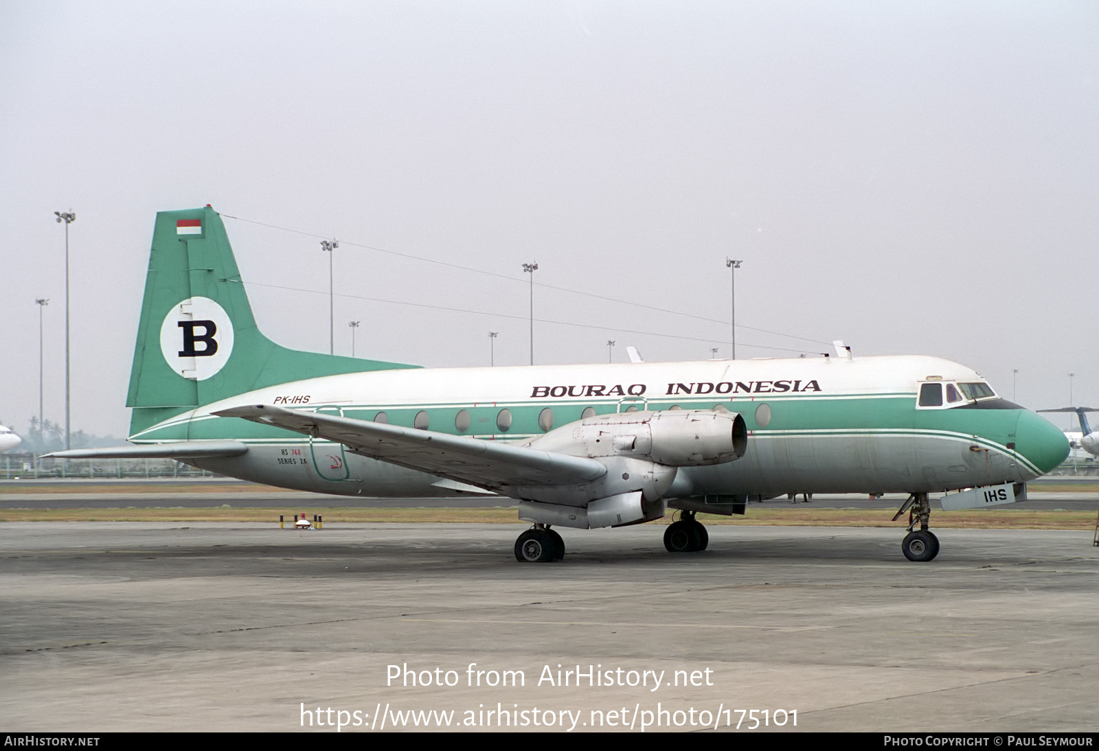 Aircraft Photo of PK-IHS | Hawker Siddeley HS-748 Srs2A/234 | Bouraq Indonesia Airlines | AirHistory.net #175101