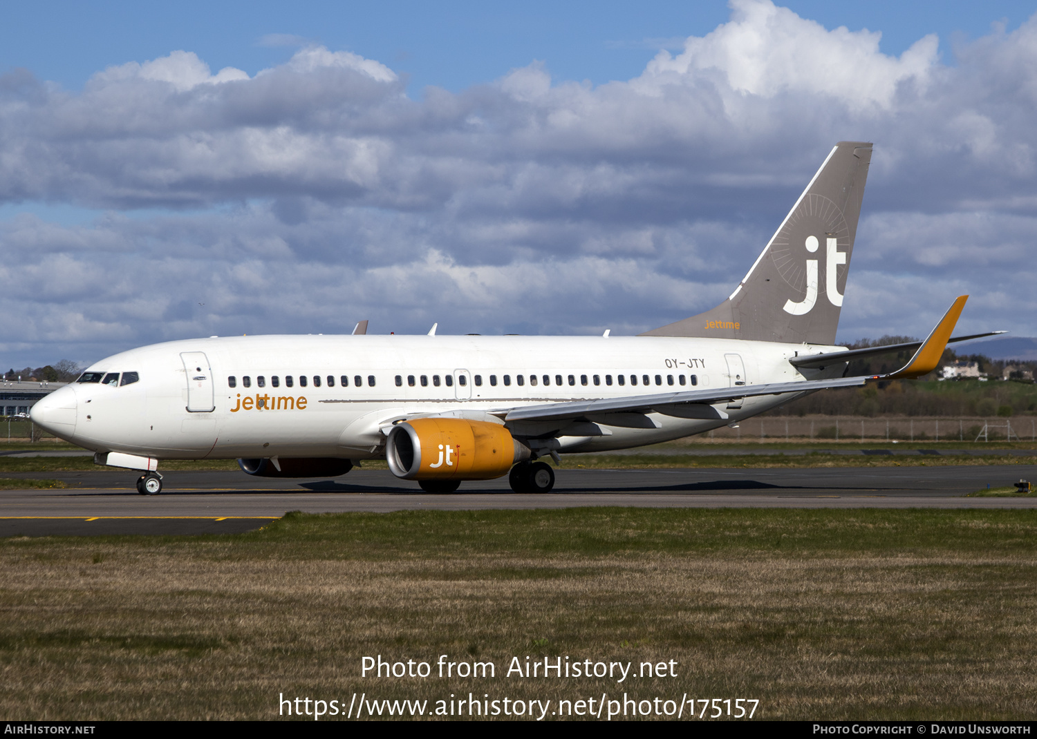 Aircraft Photo of OY-JTY | Boeing 737-7Q8 | Jettime | AirHistory.net #175157