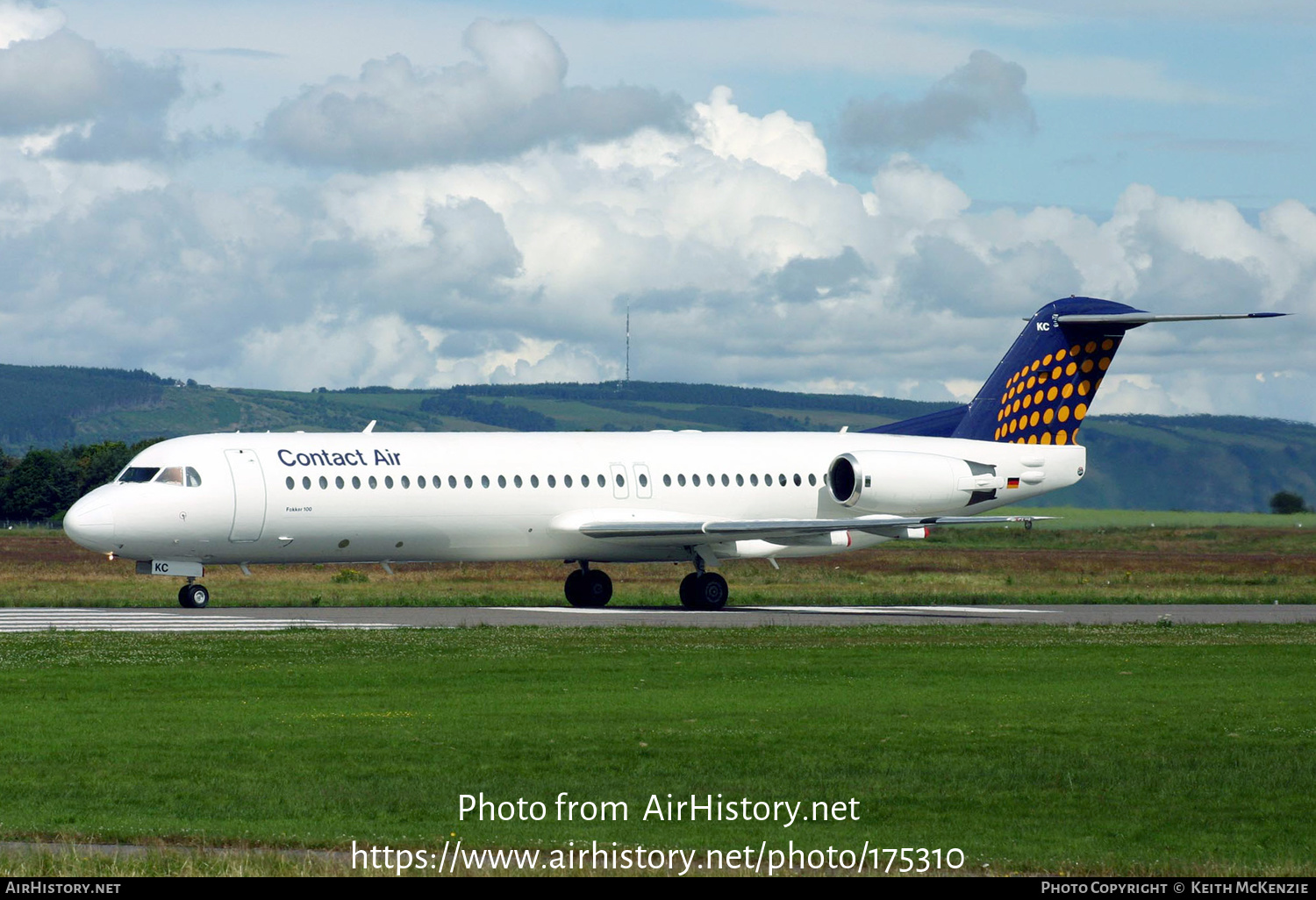 Aircraft Photo of D-AFKC | Fokker 100 (F28-0100) | Contact Air | AirHistory.net #175310