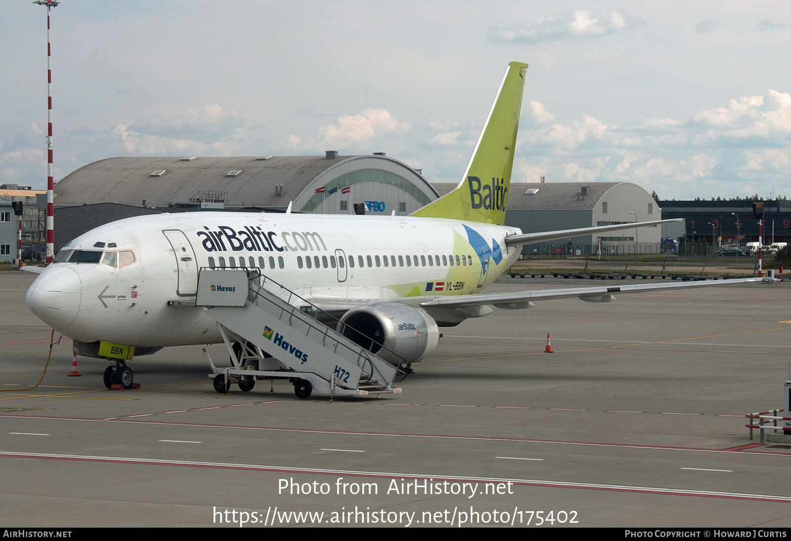 Aircraft Photo of YL-BBN | Boeing 737-522 | AirBaltic | AirHistory.net #175402