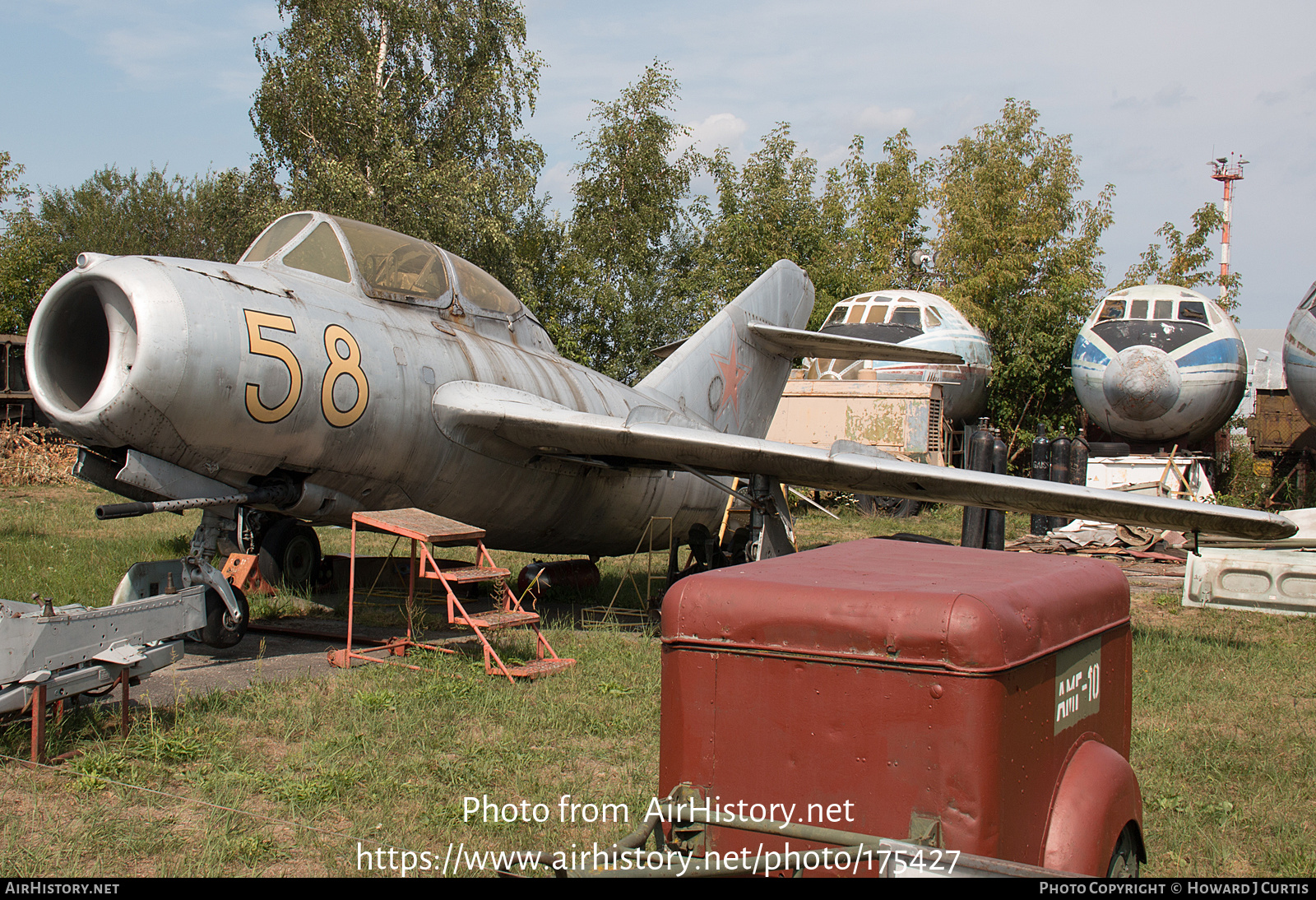 Aircraft Photo of 58 yellow | Mikoyan-Gurevich MiG-15UTI | Russia - Air Force | AirHistory.net #175427