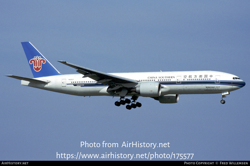 Aircraft Photo of N688CZ | Boeing 777-21B/ER | China Southern Airlines | AirHistory.net #175577