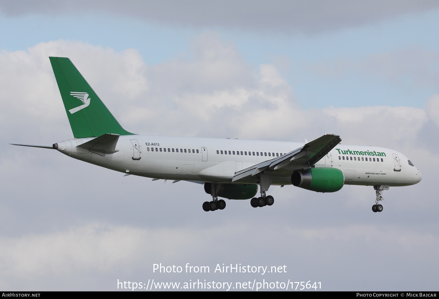 Aircraft Photo of EZ-A012 | Boeing 757-22K | Turkmenistan Airlines | AirHistory.net #175641