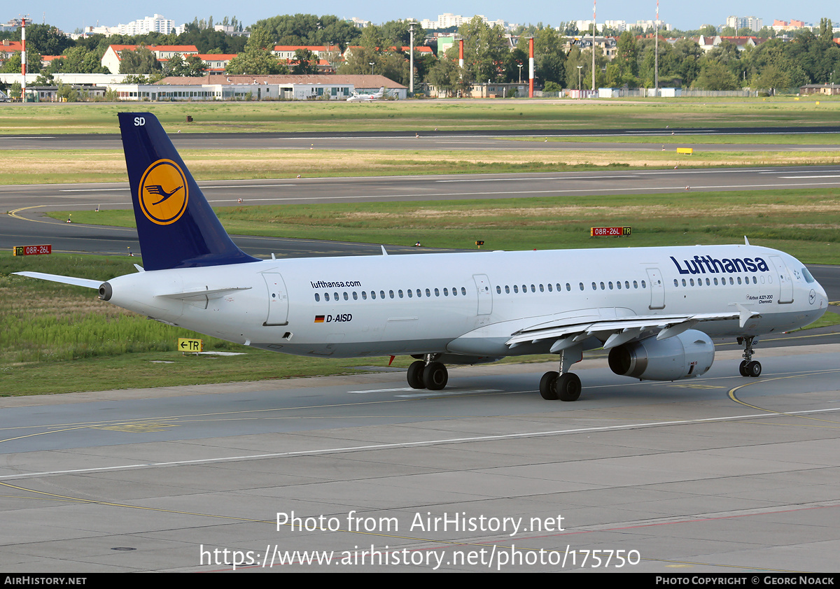 Aircraft Photo of D-AISD | Airbus A321-231 | Lufthansa | AirHistory.net #175750