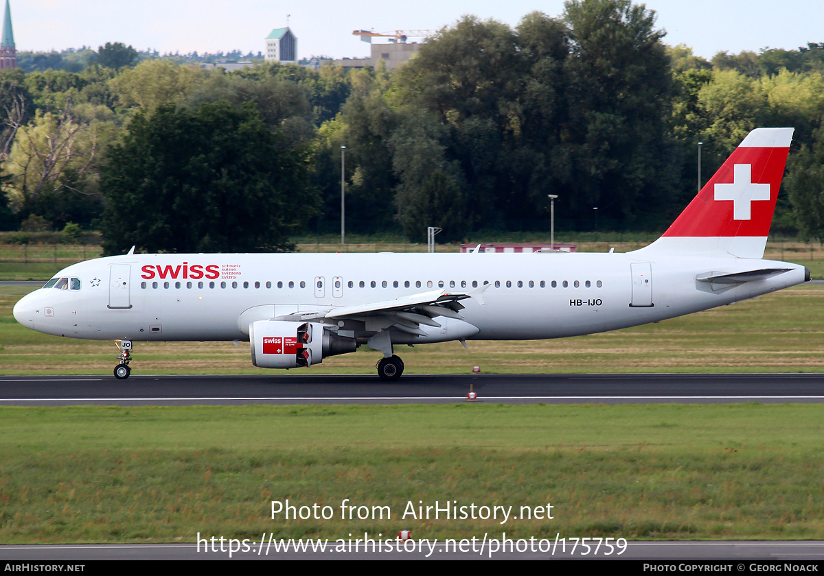 Aircraft Photo of HB-IJO | Airbus A320-214 | Swiss International Air Lines | AirHistory.net #175759