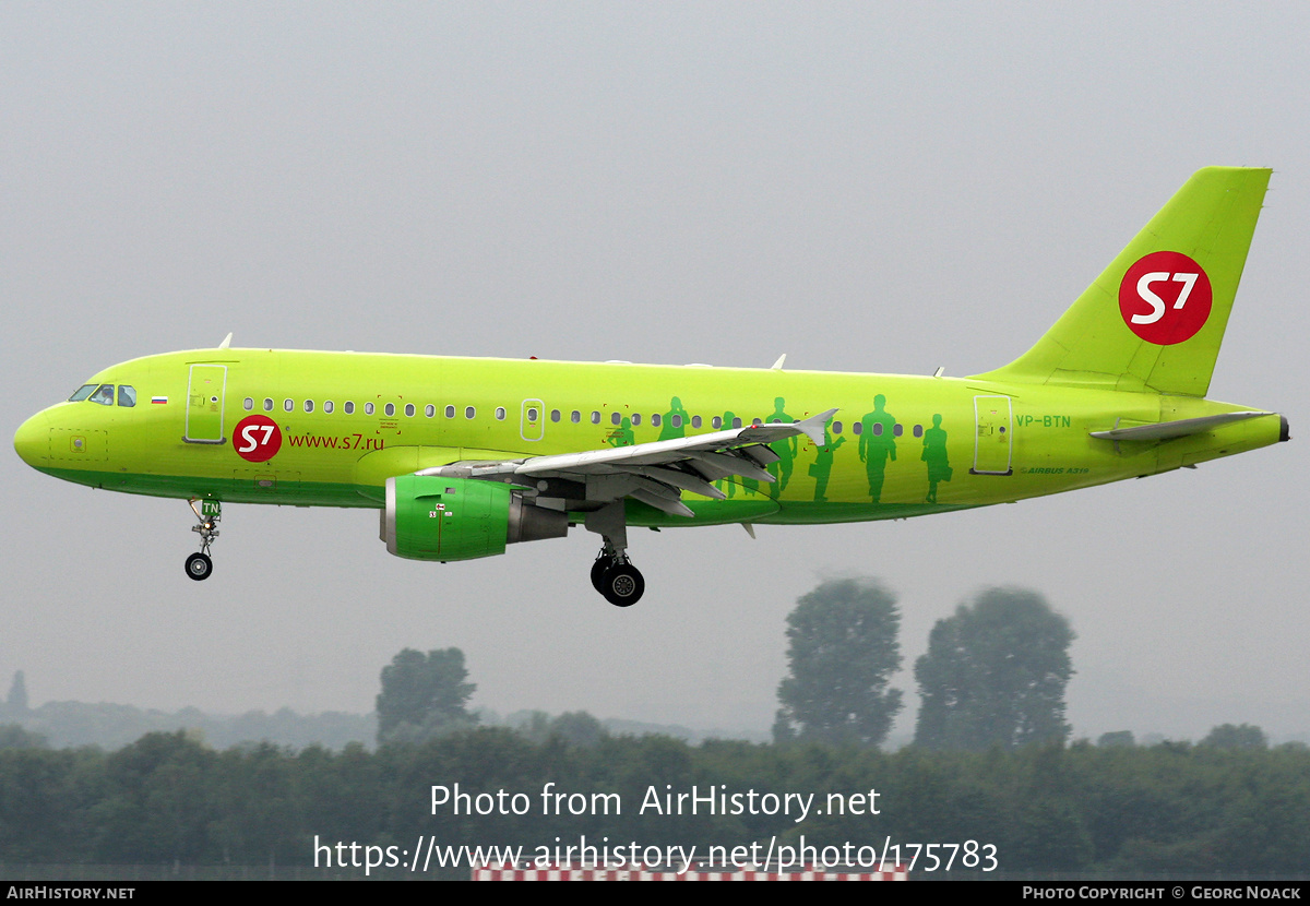 Aircraft Photo of VP-BTN | Airbus A319-114 | S7 Airlines | AirHistory.net #175783