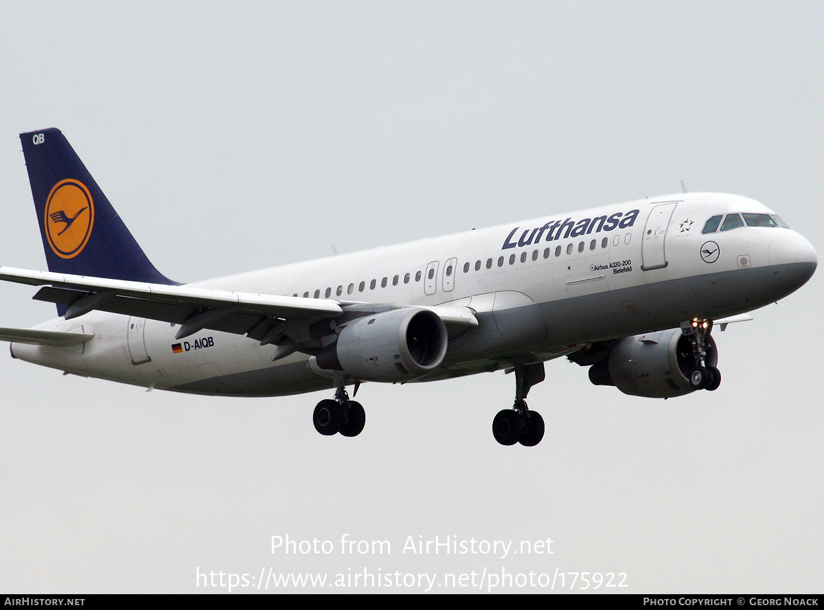 Aircraft Photo of D-AIQB | Airbus A320-211 | Lufthansa | AirHistory.net #175922