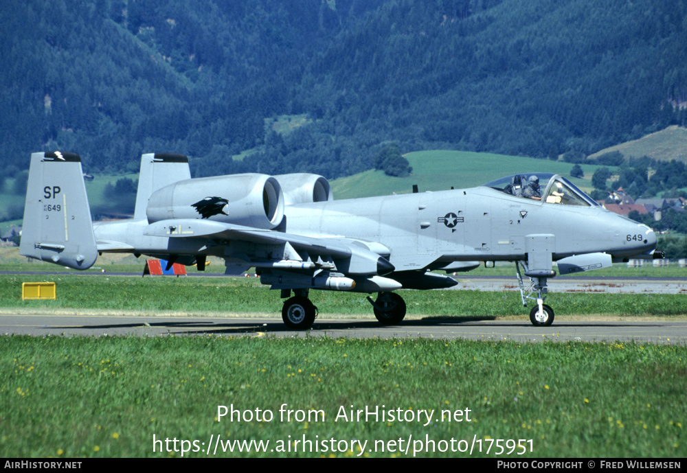 Aircraft Photo of 82-0649 / AF82-649 | Fairchild OA-10A Thunderbolt II ...