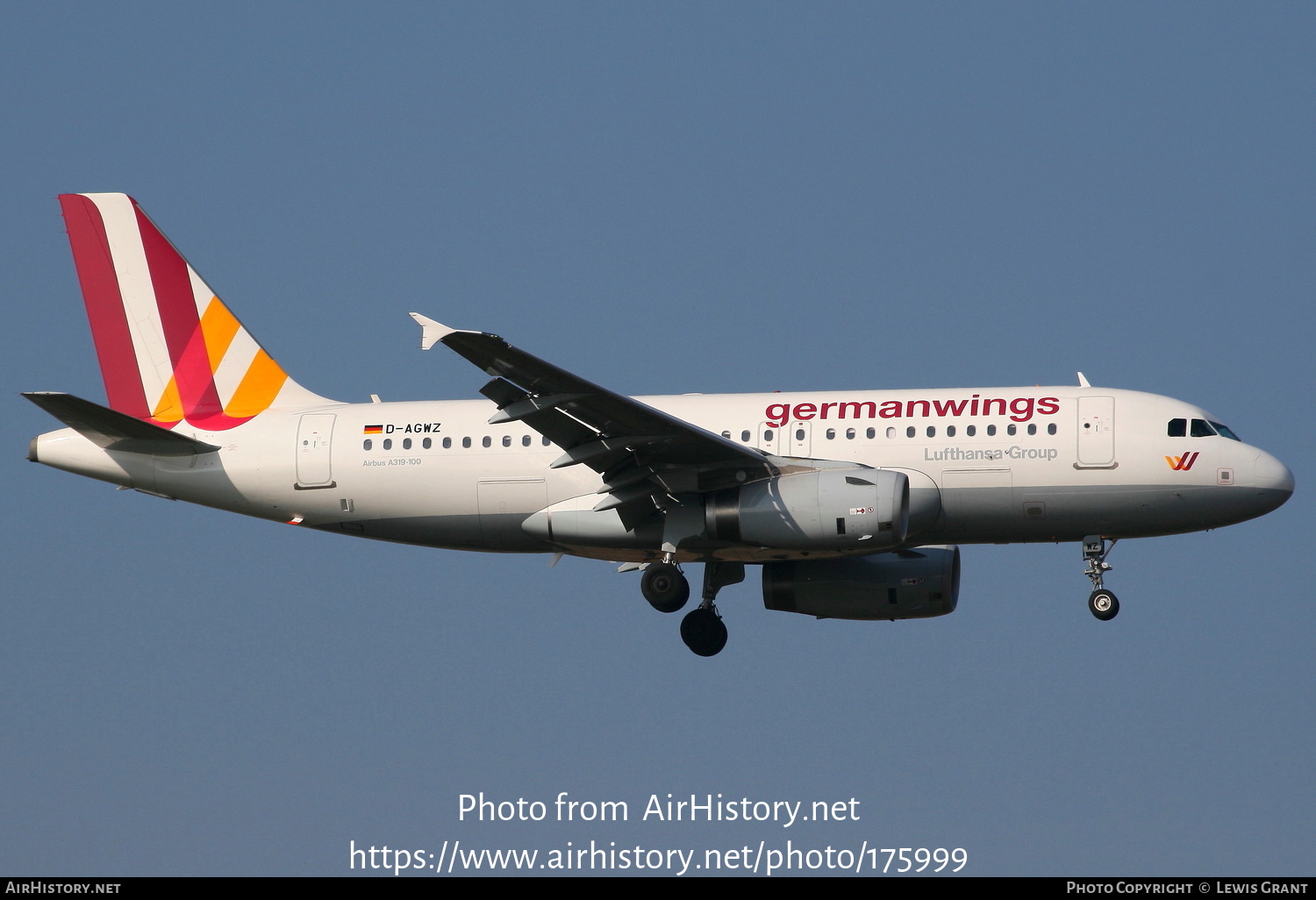 Aircraft Photo of D-AGWZ | Airbus A319-132 | Germanwings | AirHistory.net #175999