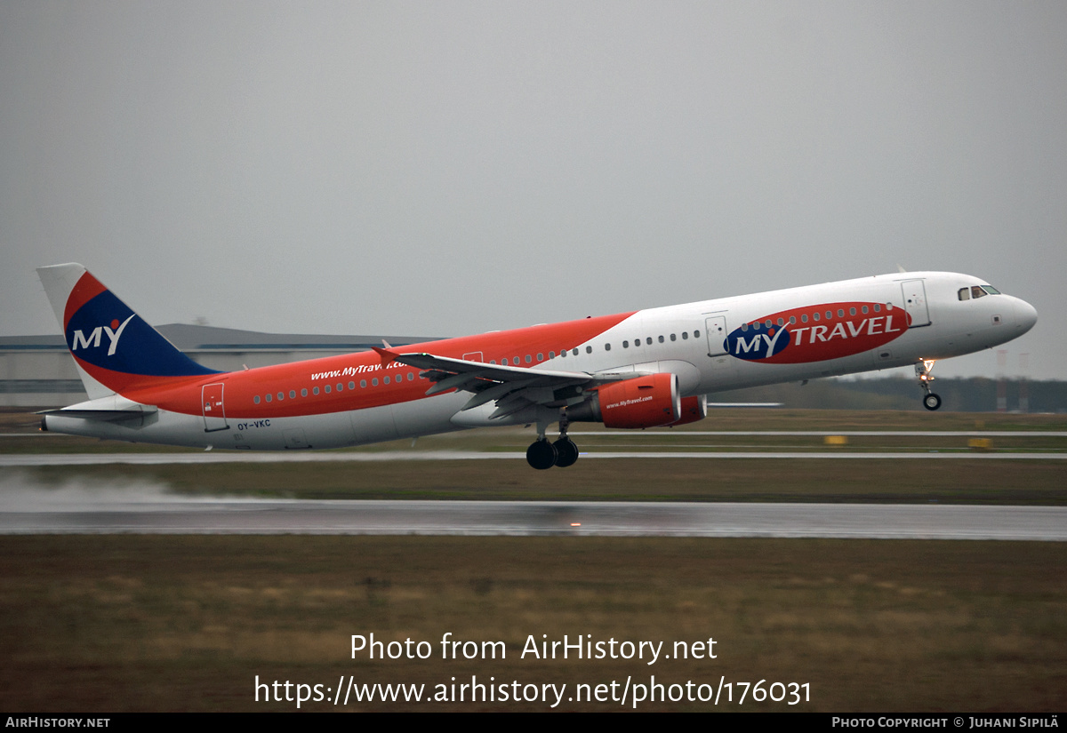 Aircraft Photo of OY-VKC | Airbus A321-211 | MyTravel Airways | AirHistory.net #176031