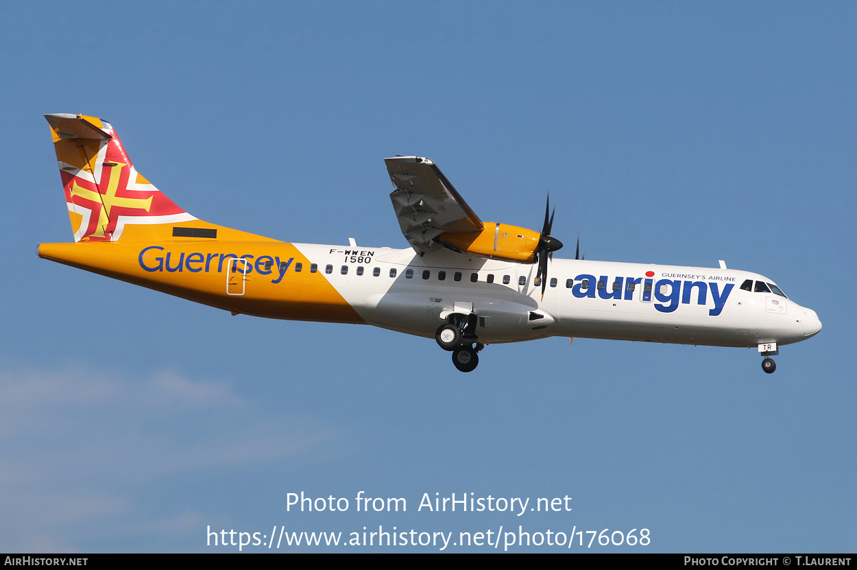 Aircraft Photo of F-WWEN | ATR ATR-72-600 (ATR-72-212A) | Aurigny Air Services | AirHistory.net #176068