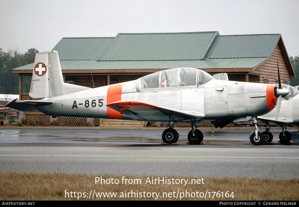 Aircraft Photo of A-865 | Pilatus P-3-05 | Switzerland - Air Force | AirHistory.net #176164