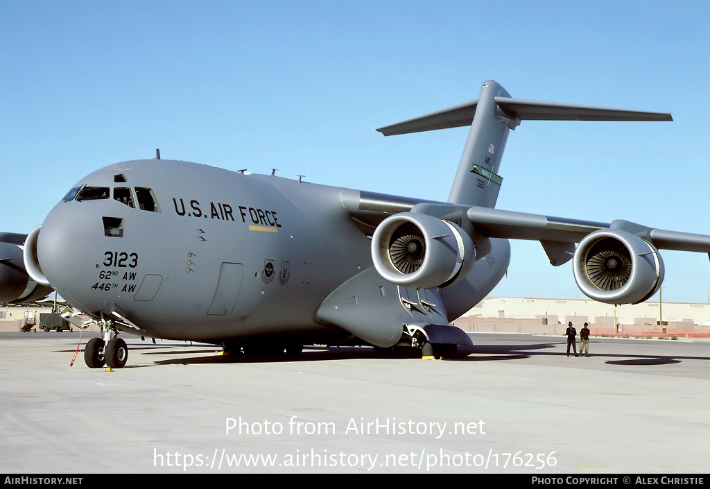 Aircraft Photo of 03-3123 / 33123 | Boeing C-17A Globemaster III | USA - Air Force | AirHistory.net #176256