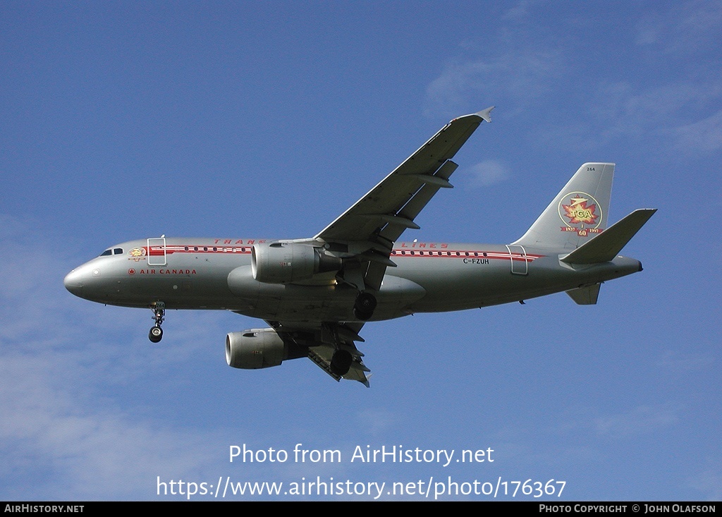 Aircraft Photo of C-FZUH | Airbus A319-114 | Air Canada | Trans-Canada Air Lines - TCA | AirHistory.net #176367