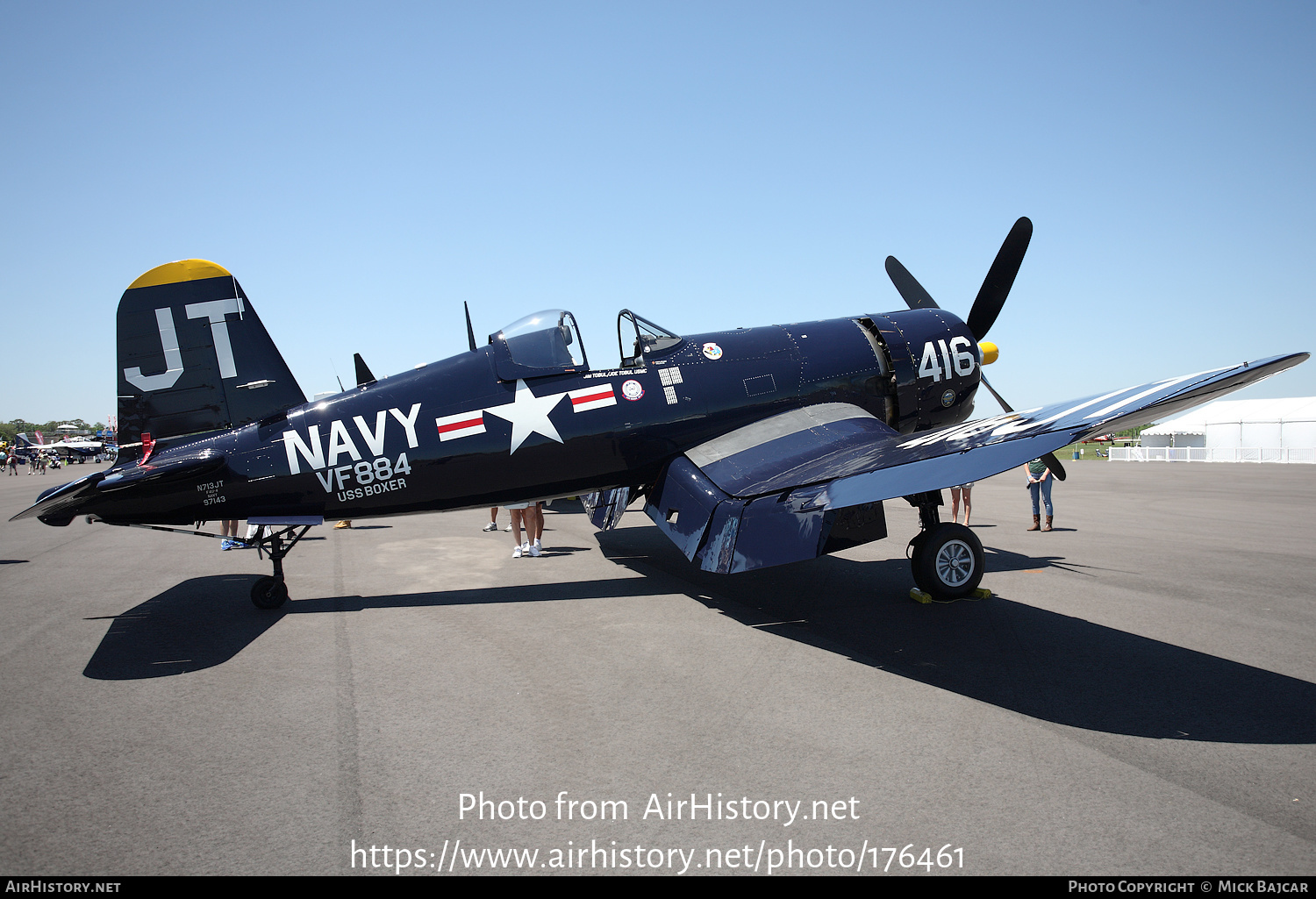 Aircraft Photo of N713JT / 97143 | Vought F4U-4 Corsair | USA - Navy | AirHistory.net #176461