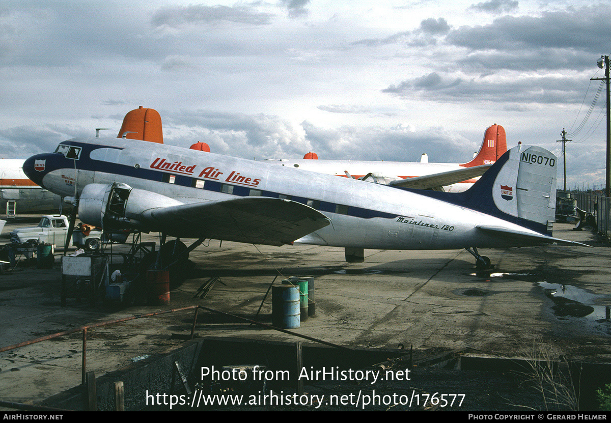 Aircraft Photo of N16070 | Douglas DC-3A-197 | United Air Lines | AirHistory.net #176577