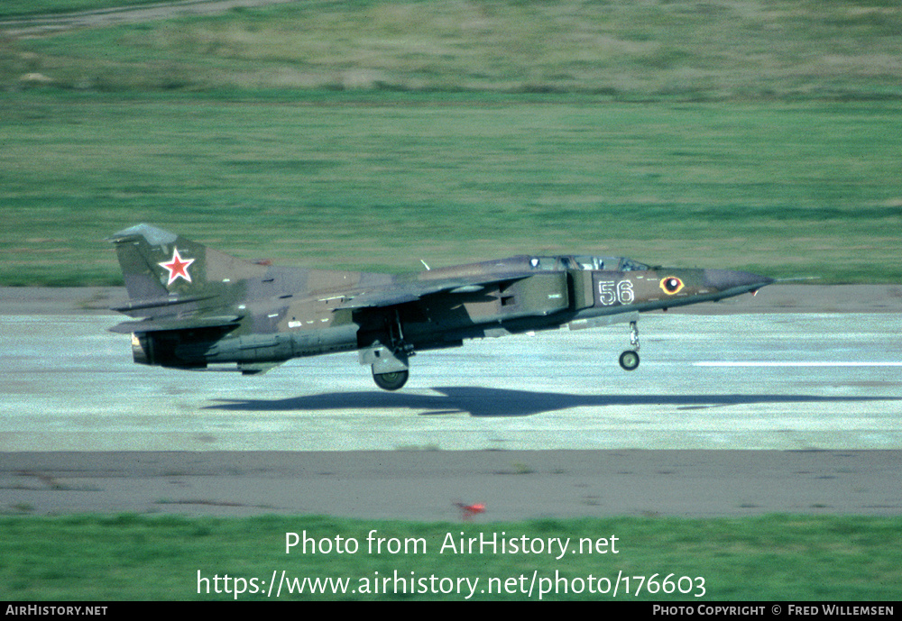 Aircraft Photo of 56 green | Mikoyan-Gurevich MiG-23UM | Russia - Air Force | AirHistory.net #176603